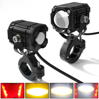 Đèn trợ sáng bi cầu mini w2 xe máy xe điện mắt quỷ 4 chế độ tích hợp auto passing phiên (Giá 1 Đèn)