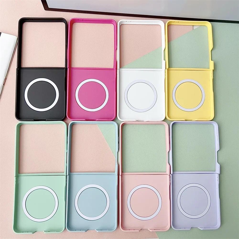 Ốp Điện Thoại PC Cứng Cho Samsung Galaxy Z Flip 7 fe 6 5 Flip7 Flip6 Flip5 5G Vỏ Bảo Vệ Dễ Thương