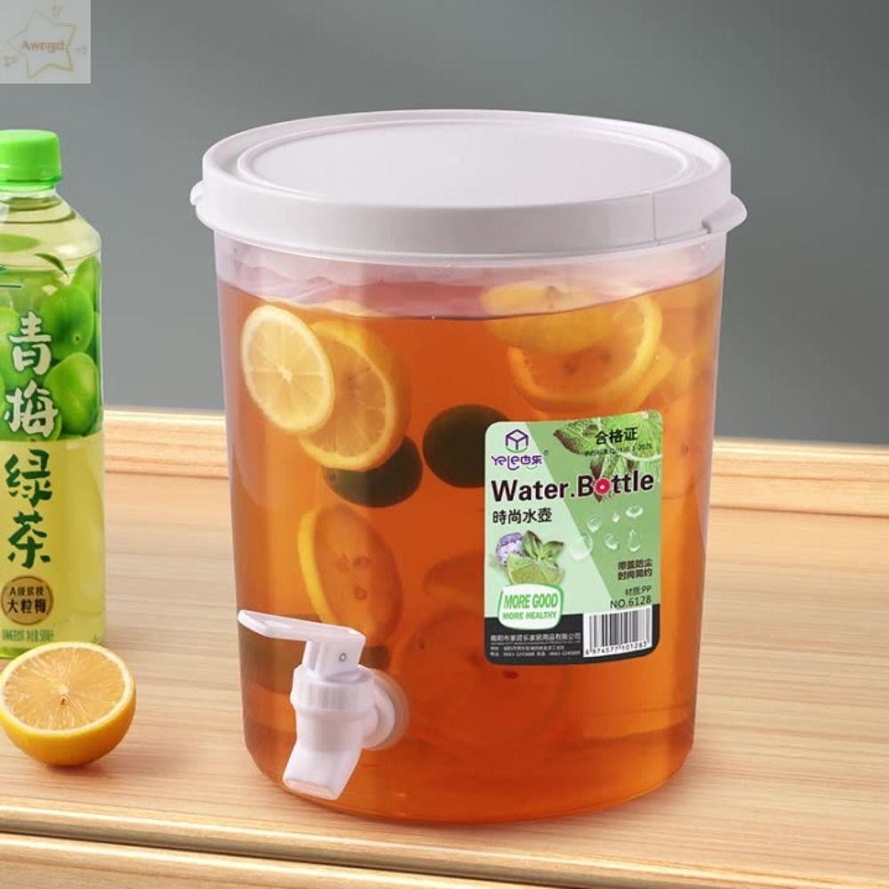 AWNGD Tủ lạnh ấm siêu tốc nước lạnh, vòi chanh, bình đựng nước ép gia đình có nắp, hộp đựng đồ uống