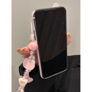 Ốp điện thoại Kawaii chống sốc 2 trong 1 màu hồng Thích hợp cho iPhone 11 12promax 12 13 14 15 pro max Ốp điện thoại 14promax 15pro 16 Pro max 17 17promax Vỏ