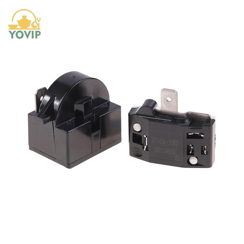 YOVIP 2 Chiếc QP2-4.7 PTC Khởi Động Rơ Le 1 Pin Rơ Le Khởi Động Tủ Lạnh Và 6750C-0005P Tủ Lạnh Quá Tải Bảo Vệ VN