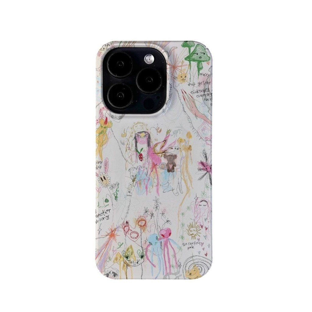 Ốp Điện Thoại QYJS Tranh Ma Thuật Thích Hợp Cho IPhone 11 X XS XR XSMAX 13 14 15 16 ProMax 12 PRO 14 15 16 PLUS 7 8plus Phim Độc Đáo Vỏ Cứng Độc Đáo TKMC