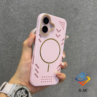Ốp Làm Mát Từ Tính Cho iPhone 16 Pro Max 15 14 13 12 Pro Max 14 / 15 / 16Plus 16e Vỏ Cứng Acrylic Chống Sốc Tản Nhiệt Chống Vân Tay Vỏ Bảo Vệ