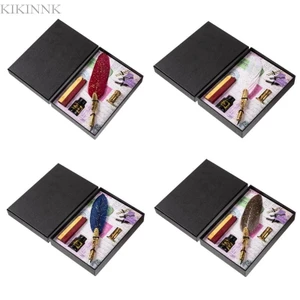 KIKIN Wax Seal Kits Feather Dip Pen cho đám cưới thư pháp Gothic