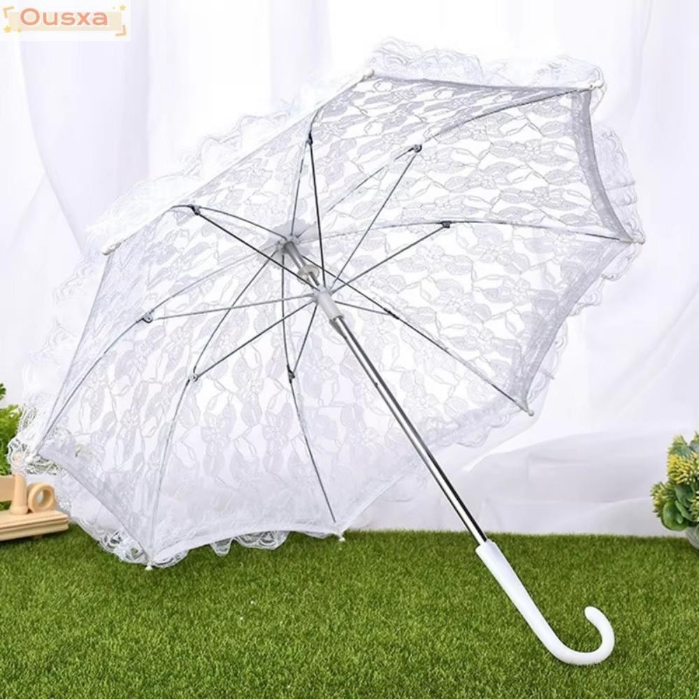 Nhỏ Dù che nắng OUSXA thêu ren, phù hợp làm đạo cụ chụp ảnh cưới và đồ dùng thanh lịch