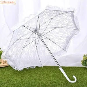 Nhỏ Dù che nắng OUSXA thêu ren, phù hợp làm đạo cụ chụp ảnh cưới và đồ dùng thanh lịch