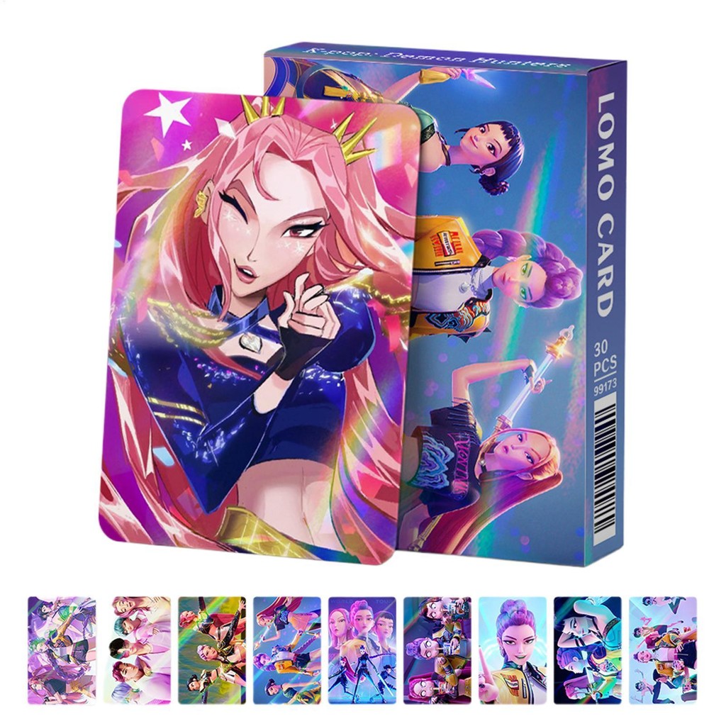 Kpop Demon Hunters Phim Photocards Nhóm Cô Gái Bưu Thiếp Hình Ảnh 30 Miếng Phim Ngoại Vi Sưu Tập Lưu Niệm junlavn