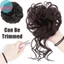 Sund Tổng Hợp Tóc Lộn Xộn Bun Phần Mở Rộng Xoăn Dài Chignon Co Giãn Lông Tơ Tóc Scrunchies Miếng Tóc Cho Nữ VN