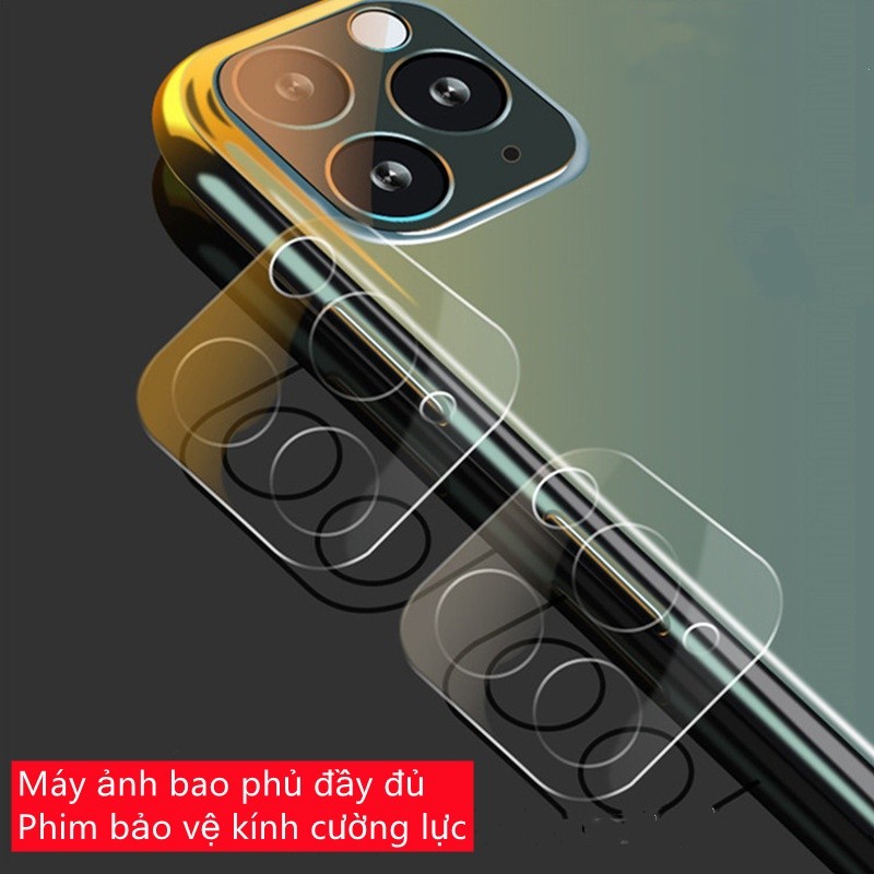 (Full Cover) cho iPhone 17 / 16 / 15 / 14 / 13 / 12 / 11 / Air / Pro Max / Xs Max / XR / Plus Phim bảo vệ Camera mini