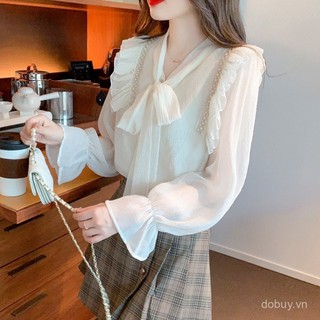 Áo Barong Hiện Đại Filipiniana Phong Cách Châu Á, Chất Liệu Voan Có Nơ Chi Tiết Thanh Lịch