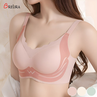 『 Brelira 』 Áo ngực nâng ngực nhỏ dành cho nữ Áo ngực hỗ trợ mềm không dây chống chảy xệ Jelly không dây liền mạch Đồ lót thoải mái thoáng khí