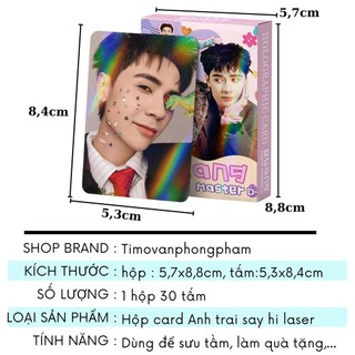 Card Anh Trai Say Hi Bo Góc Quang Hùng MasterD Dương Domic Hiếu Thứ Hai Hộp 30 Tấm Laser Timo QT114