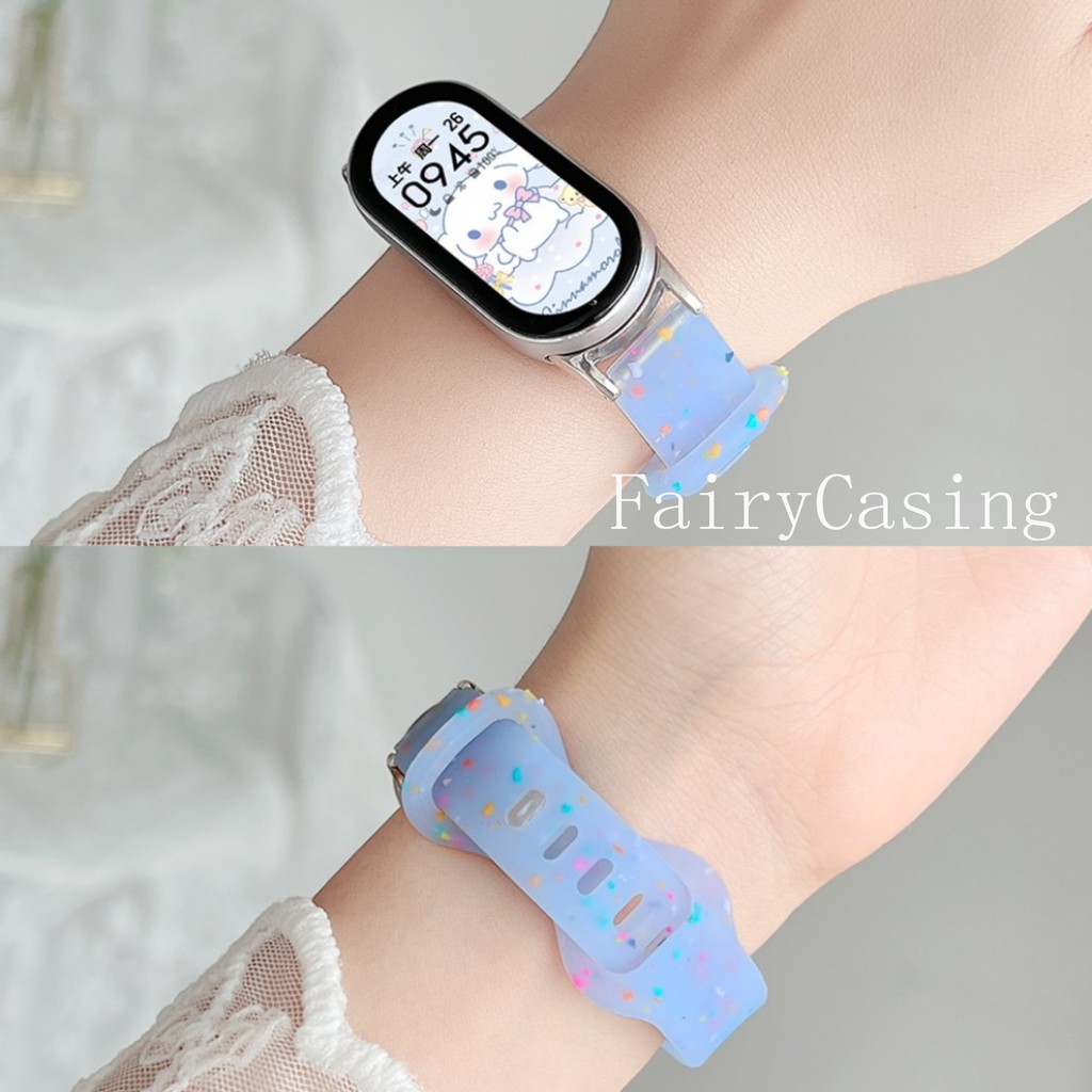 Dây Đeo Silicon Cho Mi Band 10 9 8 7 6 5 4 3 Dây Đeo Tay Thể Thao Có Thể Thay Thế Vòng Tay Cho Mi Band 9 8 Hoạt Động Phụ Kiện