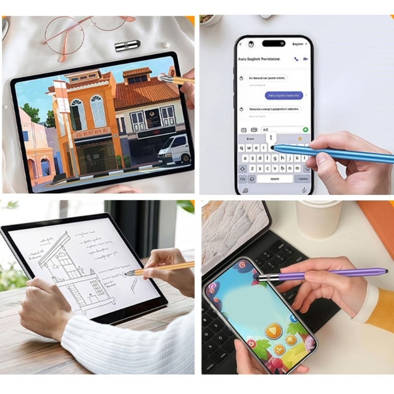 IOR Hai Mặt Bút Tạo Kiểu 3 Trong 1 Thiết Kế Mềm Mại Đầu Linh Hoạt Đa Năng Điện Thoại Máy Tính Bảng Khả Năng Tương Thích Tay Cầm Tiện Dụng