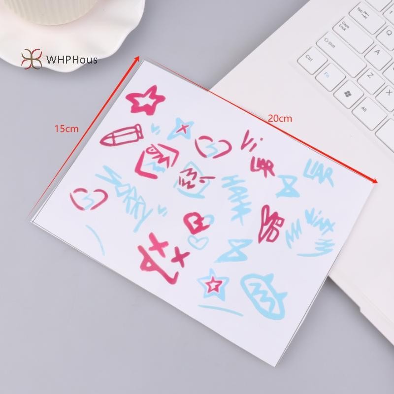 < WHPHous-t > 2 Miếng Dán Arcane Jinx Anime Cửa Sổ Ô Tô Laptop Miếng Dán Hoạt Hình Mũ Bảo Hiểm Decal Trang Trí Nhãn Dán Chống Thấm Nước