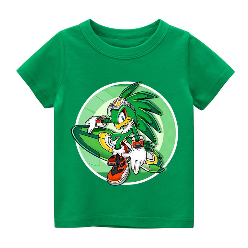Hoạt Hình Sonic Shadow Amy Knuckles Đuôi Trẻ Em Áo Thun Anime In Hình Bé Trai Bé Gái Sinh Nhật Đồ Họa Hàng Đầu
