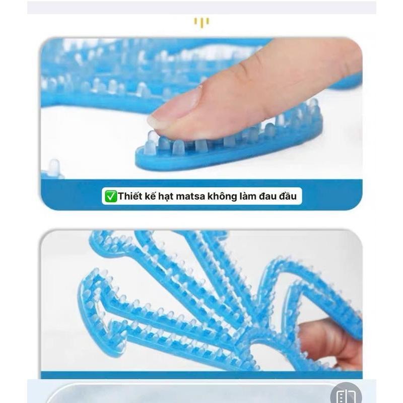 Lót mũ nón bảo hiểm Silicon Massage chống nóng, chống xẹp tóc, thông thoáng làm mát, chăm sóc bảo vệ da đầu