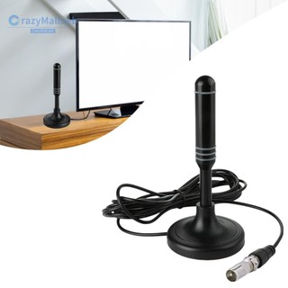 Ăng-ten TV di động Cáp đồng trục 300cm Ăng-ten nhận kỹ thuật số DVB-T DVB-T2 DAB Kỹ thuật số ngoài trời trong nhà HD Freeview trên không cho TV thông minh [CrazyMallueb.vn]