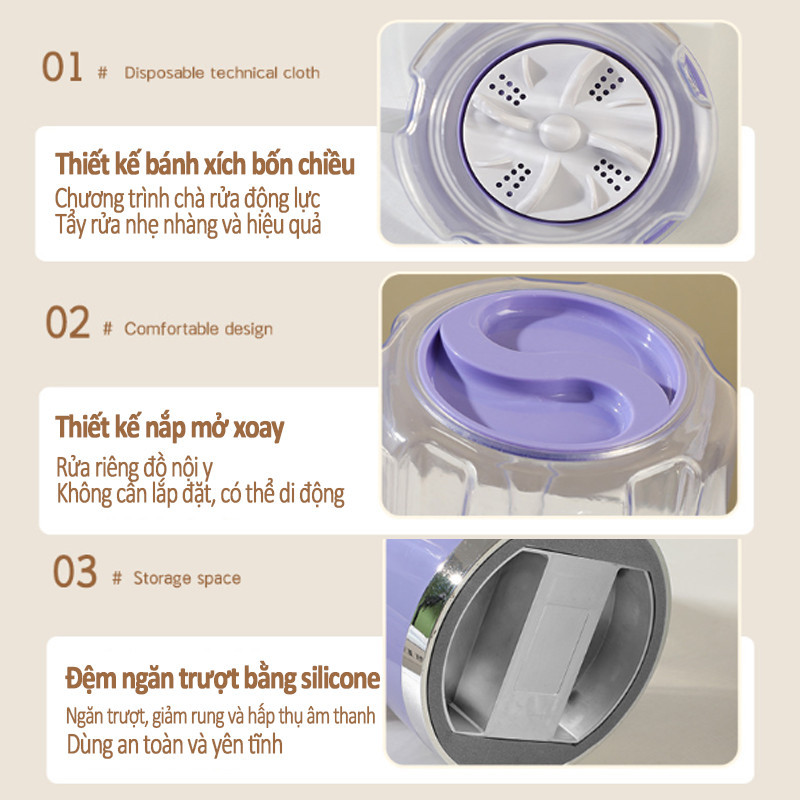 Máy Giặt Đồ Lót Cho Bé，Máy giặt mini đồ lót 2 chế độ,Túc Xá Du Lịch,gọn tiện lợi mang theo