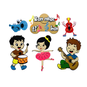 decal Trí Mầm Non Chất Liệu chống nước, có thể lau được kích thước thực của hình 32*43cm