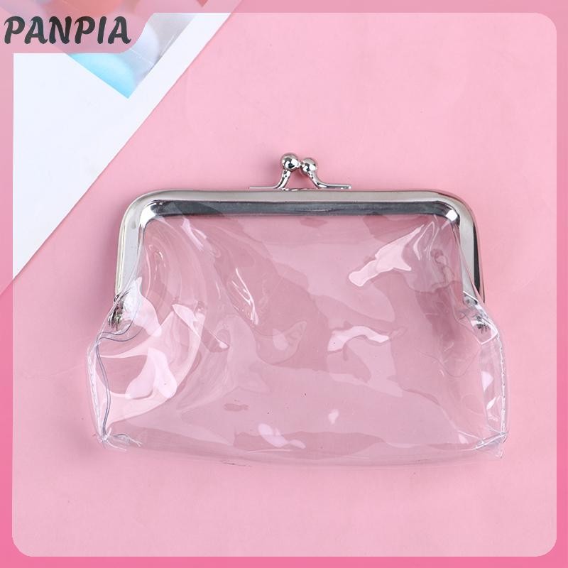 PANPIA-Ins Trong Suốt Đơn Giản Sắt Miệng Kẹp Túi Đồ Nhỏ Túi Bảo Quản Ví Đựng Tiền Xu