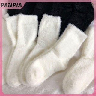PANPIA-Mink Nhung Tất Dành Cho Nữ Và Nam Mùa Thu Đông Dày Nhiệt Nhung Nhung Ngủ Sang Trọng Sàn Tất Sang Trọng