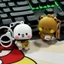 Dễ thương Búp bê nhỏ móc khoá, Khắc chú gấu nhỏ móc khoá xe máy,phụ kiện xe cute