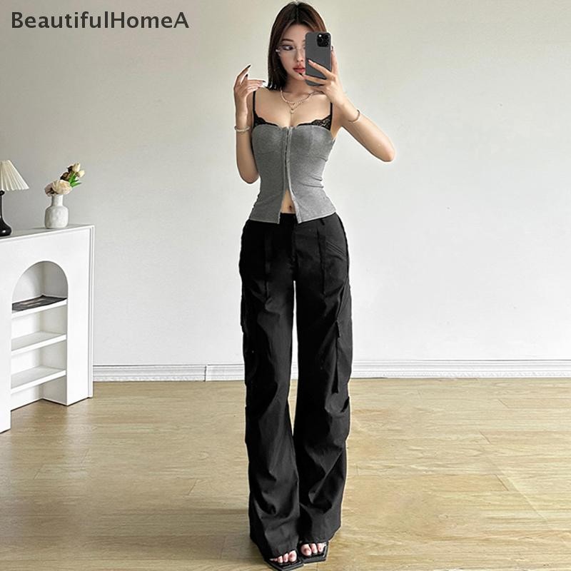 Mùa Hè Skinny Camisole Nữ, Ren Chắp Vá Không Tay, Phù Hợp Mặc Đường Phố