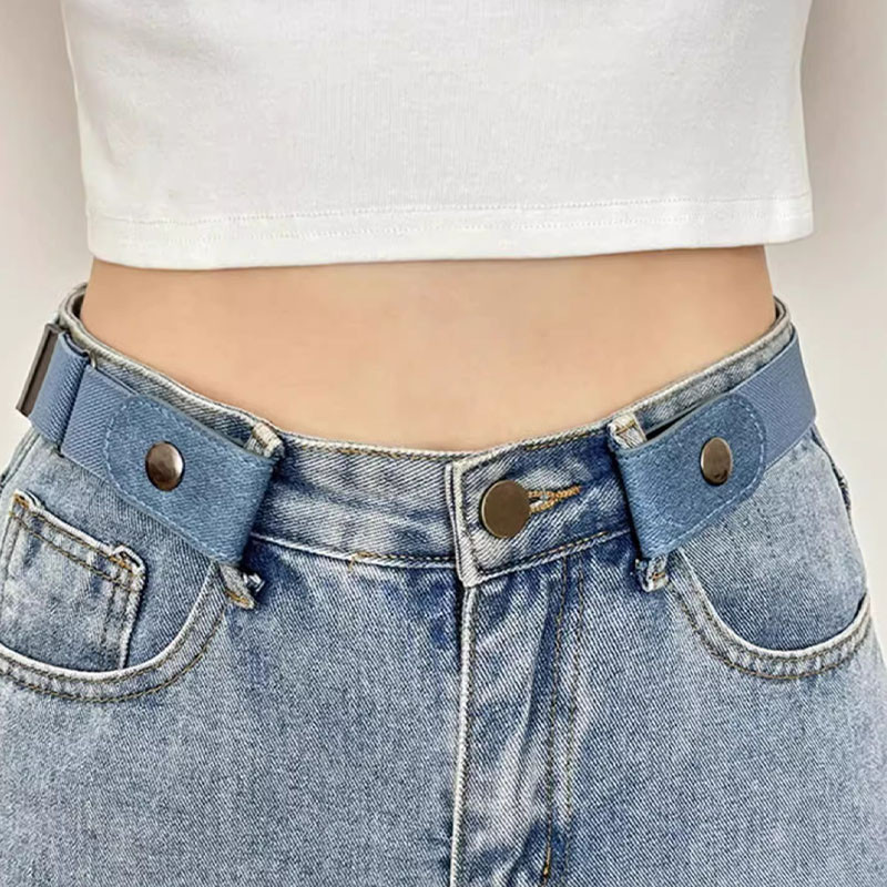 Thắt lưng lười phong cách mới và quần jean co giãn