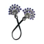 Elegant Hair Bun Holder Luxurious Crystal Decorative Foliage for Women Girl