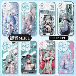 Ốp Lưng Cho IPhone 11 Pro MAX 6 6S 7 8 Plus X XS MAX XR 13promax 14promax CellAnime Hatsune Miku Vỏ Điện Thoại Hoạt Hình Silicon Mềm Mại Dễ Thương Trong Suốt Hợp Thời Trang