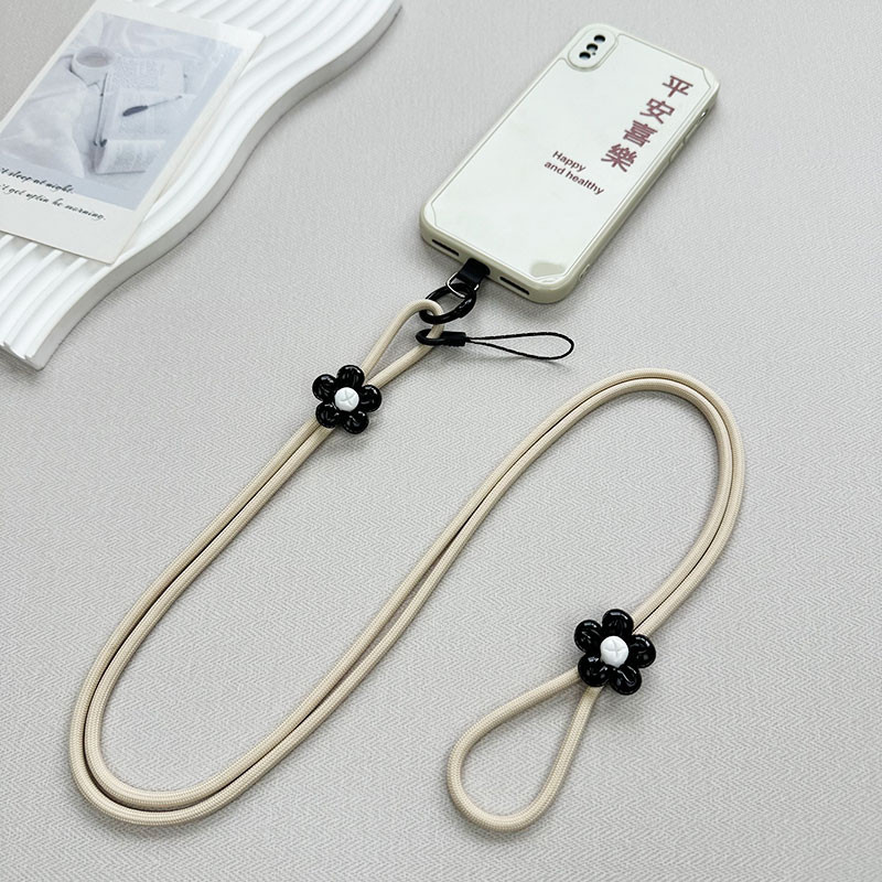 Dây đeo điện thoại/máy ảnh hoa cúc thời trang, có thể điều chỉnh, đeo chéo/cổ, đa chức năng