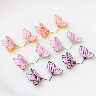 Đồng mạ vàng thật, cánh tiên bướm ma phủ dầu, ngọc trai baroque, phụ kiện trang sức thủ công DIY.