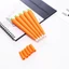 GETVOW 1 / 5 Bút Gel, Bút xóa khô nhanh 0,5mm, Mô phỏng bền bỉ Viết cà rốt Văn phòng phẩm Bút đen