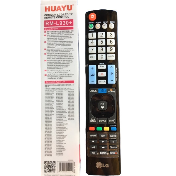 tay điều khiển remote từ xa tivi đa năng LG - L930+-kèm pin-tay đầu bấm tivi đa năng LG -L930+