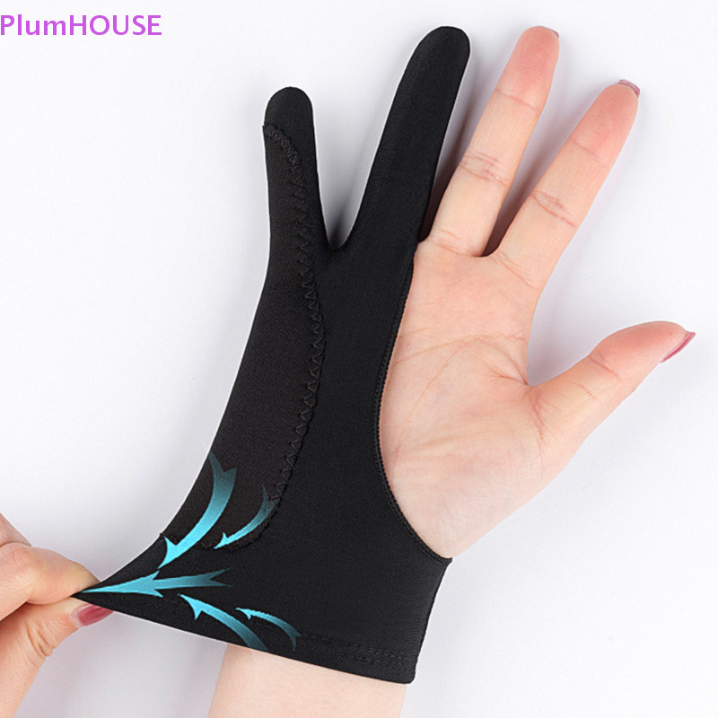 Plumhouse Chống hôi Chống cảm ứng Chống mài mòn và chống mồ hôi Hai ngón Găng tay treo chống chạm để vẽ Găng tay máy tính bảng VN