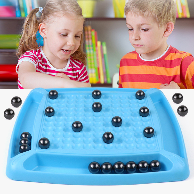 【SKISOPGO】36pcs Đồ chơi nam châm，Đồ chơi câu đố tư duy logic，Đồ chơi cờ từ tính，Trò chơi bàn nhiều người chơi