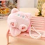 DARON Hoạt Hình Sang Trọng Ví Đựng Tiền Xu, Mèo Vuông Mini Sang Trọng Túi Đựng Tiền Xu, Schoolbag Móc Khóa Ngọc Trai Dây Phụ Kiện Kẹo Màu Ba Lô Móc Khóa Sang Trọng Ví Mặt Dây Chuyền