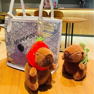 Móc Khóa Hình Búp Bê capybara Nhồi Bông Đáng Yêu