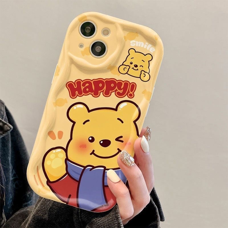 Ốp Điện Thoại Winnie the Pooh Cho Honor 90 Lite X9B X8B X7A X8A X7B X9 X9A X8 4G 5G Pura 70 Pro Ultra P60 ART P50 P40 P30 Pro Magic 6 5 4 Lite Vỏ Mềm Gấu Dâu Lotso