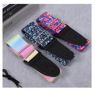 Dây đeo đàn Guitar cầu vồng có thể điều chỉnh cho đàn Guitar điện Acoustic và Bass Dây Nylon nhiều màu cho phụ kiện nhạc cụ