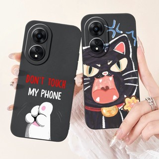 Ốp Bảo Vệ Ống Kính OPPO A78 5G OppoA78 A 78 4G CPH2565 Ốp Điện Thoại TPU Silicon Mềm Hình Thỏ Gấu Trúc Dễ Thương