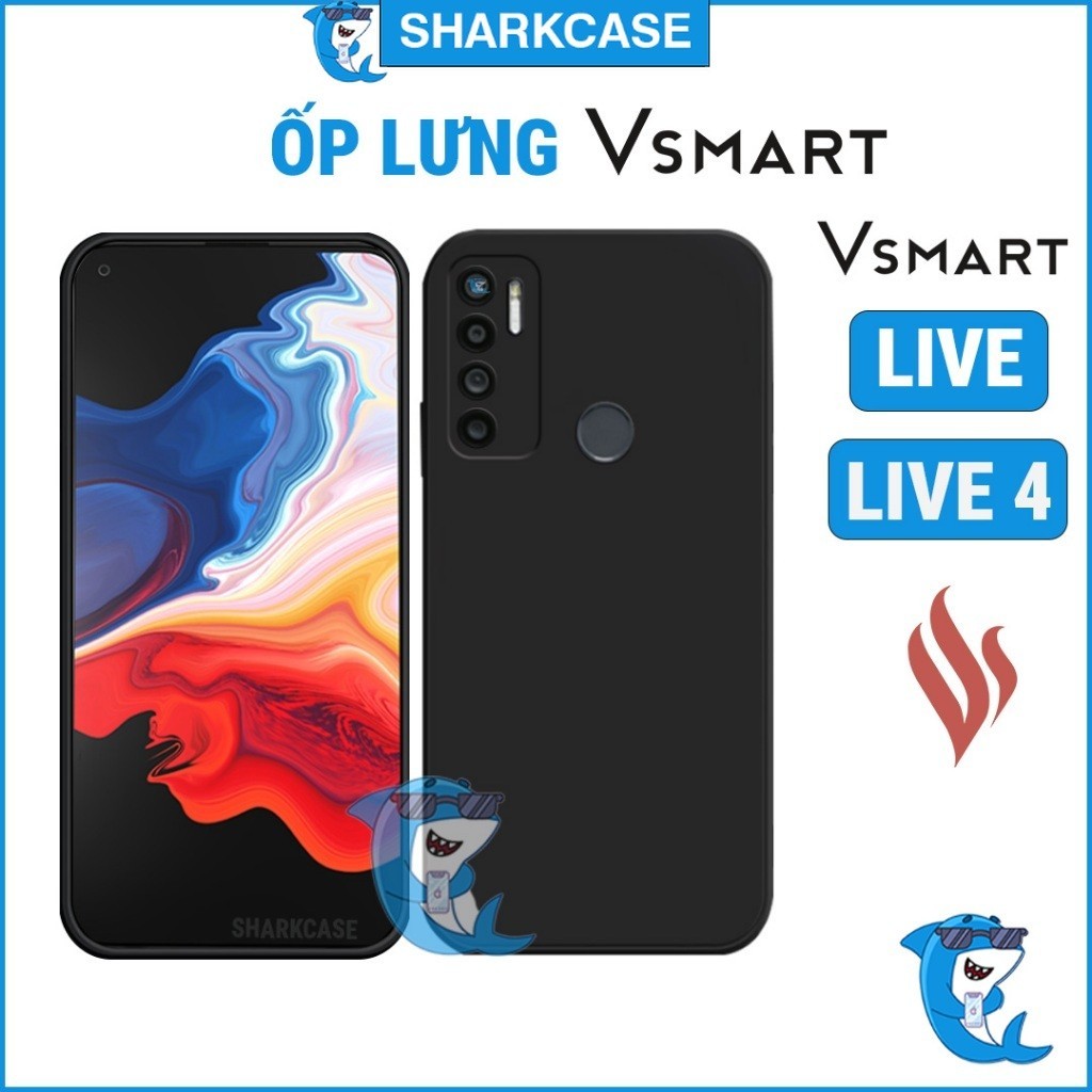 Ốp lưng Vsmart Live 4 / Live nhựa dẻo silicon bảo vệ điện thoại toàn diện chống xước va đập