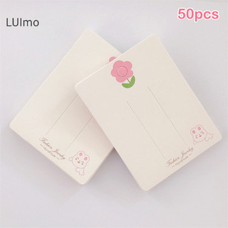Luimo 50 Chiếc Dây Buộc Tóc Dễ Thương Kẹp Tóc Bao Bì Thẻ Giấy Cho Trẻ Em Bé Gái Phụ Kiện Tóc DIY Màn Hình Bao Bì Thẻ Bán Lẻ SBS