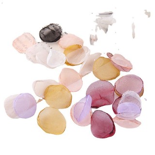 Phong cách cổ tích! Hoa lưới lãng mạn, mảnh tròn, đồ trang sức DIY, bông tai, phụ kiện tóc, vật liệu