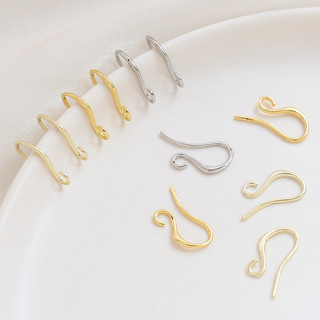 Mạ đồng màu vàng thật cho móc tai DIY, phụ kiện handmade trang sức