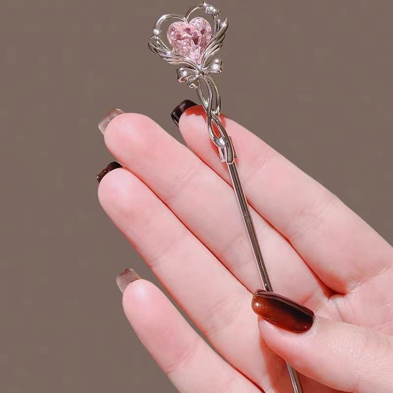 Mauropoli [Hàng có sẵn] Cây đũa phép ngọt ngào dễ thương ~ Kẹp tóc cổ nữ cao cấp hiện đại đơn giản Cô gái ngọt ngào Kẹp tóc hàng ngày