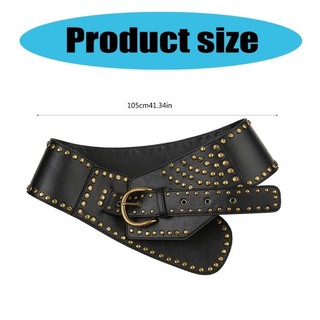Calico Punk Đinh Tán Đính Thắt Lưng Nam Nữ Corset Thắt Lưng Phù Hợp Với Quần Jean Dây Thắt Lưng