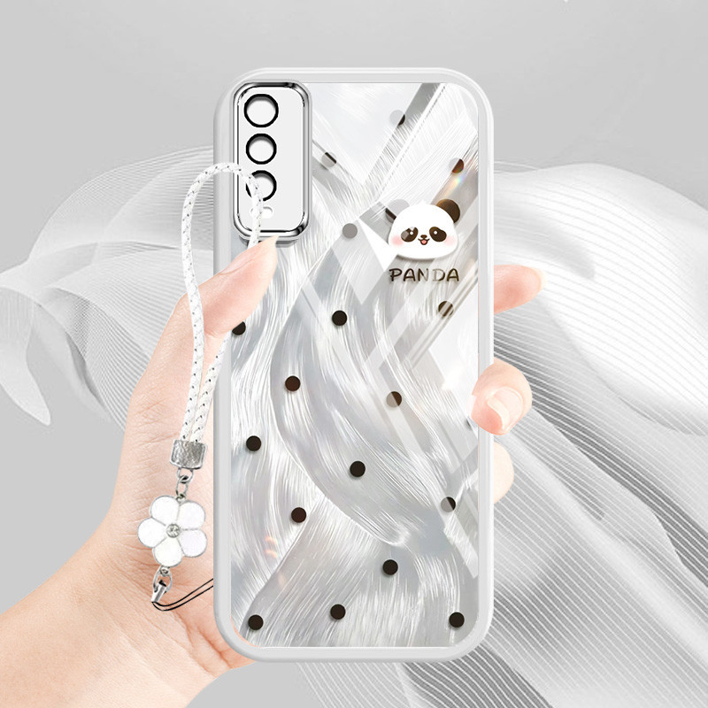 Ốp Điện Thoại YBD Cho Vivo Y20 2021 Y20i Y20S G Y12S 2021 Y20A Y12A Y3S Vivo 2026 V2029 V2038 V204 V2033 V2042 V2069 Họa Tiết Lông Vũ Mạ Vàng Họa Tiết Chấm Đèn Họa Tiết