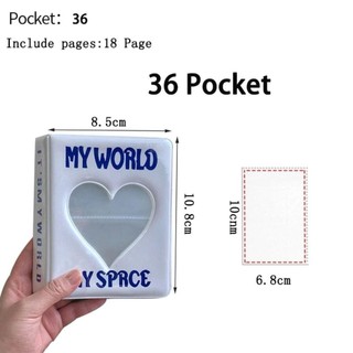 Album Ảnh OAKANDME, 64 Túi Đựng Photocard PVC, Sách Thẻ Tên Trái Tim Tình Yêu Rỗng Nữ